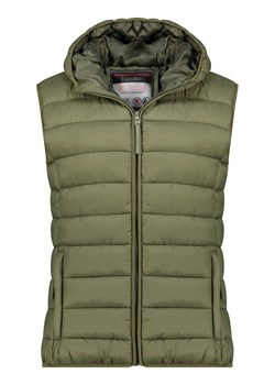 Geographical Norway Kamizelka pikowana "Vatikotal" w kolorze oliwkowym ze sklepu Limango Polska w kategorii Kamizelki damskie - zdjęcie 188164120