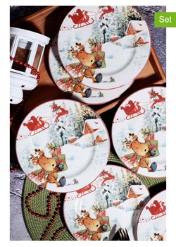 Hermia Talerzyki deserowe (6 szt.) w kolorze białym ze wzorem - Ø 20 cm ze sklepu Limango Polska w kategorii Naczynia - zdjęcie 188164203