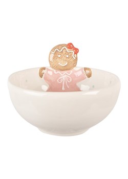 Clayre &amp; Eef Miska w kolorze biało-beżowym - Ø 17 cm ze sklepu Limango Polska w kategorii Naczynia - zdjęcie 188164420