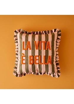 BELLA MAISON Poszewka w kolorze jasnoróżowo-oliwkowym na poduszkę ze sklepu Limango Polska w kategorii Poduszki dekoracyjne - zdjęcie 188164964