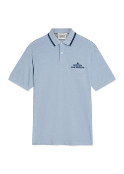 Scotch &amp; Soda Koszulka polo w kolorze błękitnym ze sklepu Limango Polska w kategorii T-shirty męskie - zdjęcie 188165241