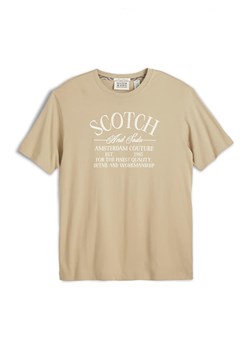 Scotch &amp; Soda Koszulka w kolorze beżowym ze sklepu Limango Polska w kategorii T-shirty męskie - zdjęcie 188165322