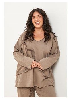 Curvy Lady Koszulka w kolorze beżowym ze sklepu Limango Polska w kategorii Bluzki damskie - zdjęcie 188165641