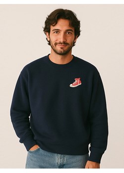 WOOOP Bluza "Old school" w kolorze granatowym ze sklepu Limango Polska w kategorii Bluzy męskie - zdjęcie 188165743