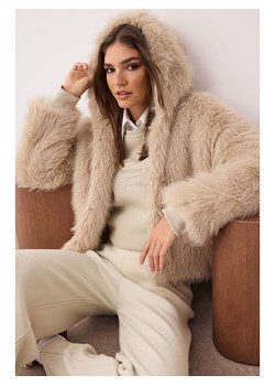 trendyol Kurtka pluszowa w kolorze beżowym ze sklepu Limango Polska w kategorii Kurtki damskie - zdjęcie 188165830