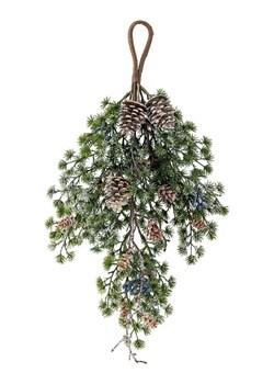 Bloomingville Kompozycja sztucznych gałązek jodły w kolorze zielonym - 23 x 46 x 8 cm ze sklepu Limango Polska w kategorii Doniczki i osłonki - zdjęcie 188165860