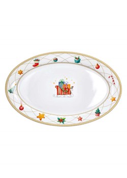 Tognana Talerz "Fairy Tale" w kolorze białym ze wzorem do serwowania - dł. 37 cm ze sklepu Limango Polska w kategorii Naczynia - zdjęcie 188166030