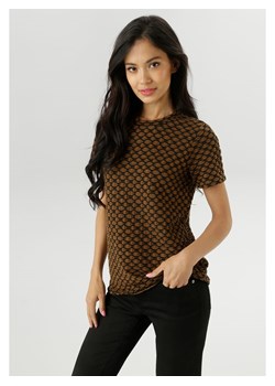 Aniston Koszulka w kolorze karmelowo-czarnym ze sklepu Limango Polska w kategorii Bluzki damskie - zdjęcie 188166120
