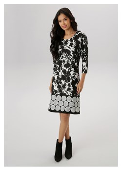 Aniston Sukienka w kolorze czarno-białym ze sklepu Limango Polska w kategorii Sukienki - zdjęcie 188166184