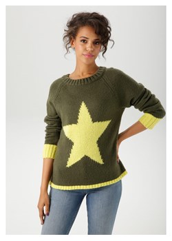 Aniston Sweter w kolorze ciemnozielonym ze sklepu Limango Polska w kategorii Swetry damskie - zdjęcie 188166204