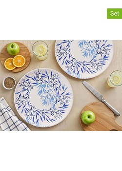 Hermia Talerze obiadowe (6 szt.) w kolorze biało-niebieskim - Ø 25,5 cm ze sklepu Limango Polska w kategorii Naczynia - zdjęcie 188167200