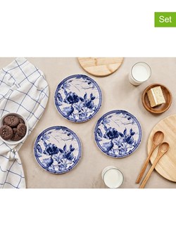Hermia Talerzyki deserowe (6 szt.) w kolorze biało-granatowym - Ø 19,3 cm ze sklepu Limango Polska w kategorii Naczynia - zdjęcie 188167203
