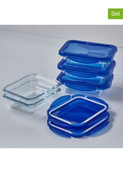 Pyrex Pojemniki (5 szt.) "Cook&amp;Go" w kolorze niebieskim - 800 ml ze sklepu Limango Polska w kategorii Pojemniki kuchenne - zdjęcie 188167273
