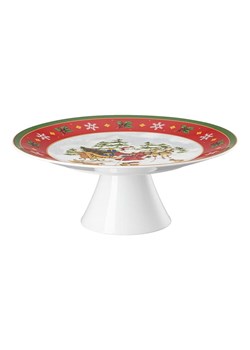 Hutschenreuther Patera "Happy Wintertime" w kolorze czerwono-białym na ciasto - wys. 10,5 cm ze sklepu Limango Polska w kategorii Misy i tace dekoracyjne - zdjęcie 188167524