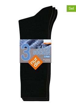 Nur Die Skarpety (3 pary) w kolorze czarnym ze sklepu Limango Polska w kategorii Skarpetki męskie - zdjęcie 188167583