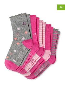 Schiesser Skarpety (5 par) w kolorze jasnoróżowo-różowo-szarym ze sklepu Limango Polska w kategorii Skarpetki dziecięce - zdjęcie 188167661