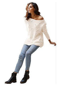 Heine Sweter w kolorze kremowym ze sklepu Limango Polska w kategorii Swetry damskie - zdjęcie 188167743