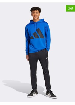 adidas 2-częściowy strój sportowy w kolorze niebieskim ze sklepu Limango Polska w kategorii Bluzy męskie - zdjęcie 188167860