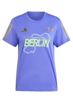 adidas Koszulka funkcyjna "BER24 Finisher" w kolorze niebiesko-fioletowym ze sklepu Limango Polska w kategorii Bluzki damskie - zdjęcie 188167914