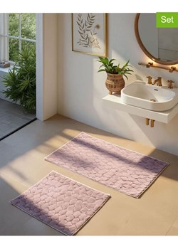Elizabed Dywaniki łazienkowe (2 szt.) "Rabbit" w kolorze jasnoróżowym ze sklepu Limango Polska w kategorii Akcesoria łazienkowe - zdjęcie 188168123