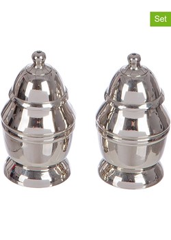 GILDE 2-częściowy zestaw "Nova" w kolorze srebrnym - wys. 7 cm ze sklepu Limango Polska w kategorii Młynki do soli i pieprzu - zdjęcie 188168142