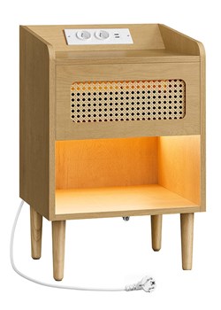 SONGMICS Stolik nocny w kolorze jasnobrązowym - 40 x 60 x 35 cm ze sklepu Limango Polska w kategorii Szafy - zdjęcie 188168300