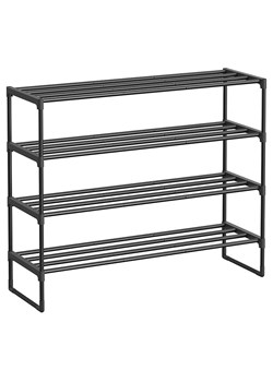 SONGMICS Regał w kolorze czarnym na buty - 92 x 74 x 30 cm ze sklepu Limango Polska w kategorii Szafy - zdjęcie 188168324