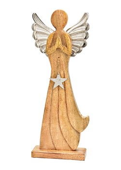 G. Wurm Figurka dekoracyjna "Angel" w kolorze beżowym - 18 x 47 x 6 cm ze sklepu Limango Polska w kategorii Dekoracje - zdjęcie 188168364