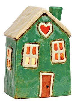 G. Wurm Świecznik "House" w kolorze zielonym - 12 x 18 x 9 cm ze sklepu Limango Polska w kategorii Świeczniki - zdjęcie 188168380