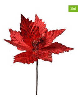 Clayre &amp; Eef Gałązki dekoracyjne (2 szt.) w kolorze czerwonym - wys. 27 x Ø 23 cm ze sklepu Limango Polska w kategorii Doniczki i osłonki - zdjęcie 188169452