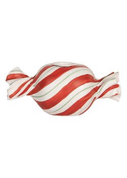 Clayre &amp; Eef Świecznik w kolorze biało-czerwonym - 14 x 6 cm ze sklepu Limango Polska w kategorii Świeczniki - zdjęcie 188169461