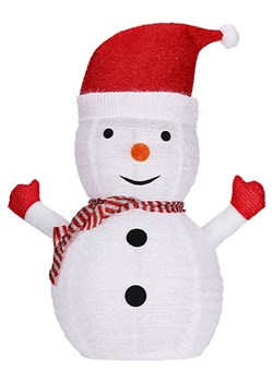 WellHome Figurka dekoracyjna LED w kolorze biało-czerwonym - 58 x 68 x 34 cm ze sklepu Limango Polska w kategorii Oświetlenie - zdjęcie 188170241