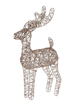 WellHome Figurka dekoracyjna LED w kolorze złotym - 24 x 37 x 12 cm ze sklepu Limango Polska w kategorii Dekoracje - zdjęcie 188170251