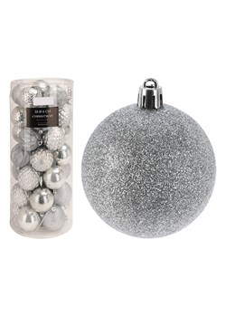 WellHome Bombki (35 szt.) w kolorze srebrnym - Ø 6 cm ze sklepu Limango Polska w kategorii Dekoracje bożonarodzeniowe - zdjęcie 188170392
