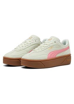 Puma Skórzane sneakersy "Club II Era" w kolorze zielono-różowym ze sklepu Limango Polska w kategorii Buty sportowe damskie - zdjęcie 188171402