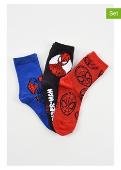 Spiderman Skarpety (3 pary) "Spider-Man" w kolorze niebiesko-czerwono-czarnym ze sklepu Limango Polska w kategorii Skarpetki dziecięce - zdjęcie 188172151
