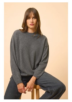 Just Cashmere Kaszmirowy sweter "Kayla" w kolorze antracytowym ze sklepu Limango Polska w kategorii Swetry damskie - zdjęcie 188172410