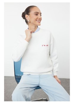 trendyol Bluza w kolorze kremowym ze sklepu Limango Polska w kategorii Bluzy damskie - zdjęcie 188173222