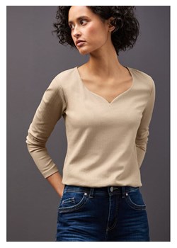 Street One Koszulka w kolorze beżowym ze sklepu Limango Polska w kategorii Bluzki damskie - zdjęcie 188174572