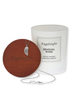 Engelsrufer Świeca zapachowa "Sensual" z naszyjnikiem "Wing" ze sklepu Limango Polska w kategorii Świece i dyfuzory - zdjęcie 188176084