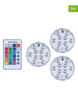 GRUNDIG Lampki LED (3 szt.) - Ø 6,9 cm ze sklepu Limango Polska w kategorii Oświetlenie - zdjęcie 188176702