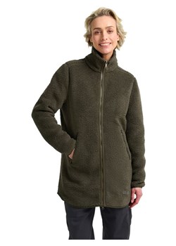 Jack Wolfskin Płaszcz polarowy "High Curl" w kolorze khaki ze sklepu Limango Polska w kategorii Płaszcze damskie - zdjęcie 188177444