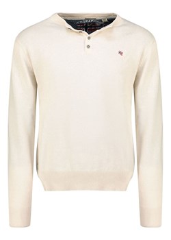 Geographical Norway Sweter "Fraser" w kolorze kremowym ze sklepu Limango Polska w kategorii Swetry męskie - zdjęcie 188178453