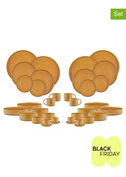 Björn 36-częściowy zestaw "Scandi" w kolorze musztardowym ze sklepu Limango Polska w kategorii Naczynia - zdjęcie 188183970
