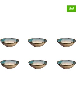 Björn Miski (6 szt.) "Island" w kolorze niebiesko-oliwkowym -  Ø 15 cm ze sklepu Limango Polska w kategorii Naczynia - zdjęcie 188184564