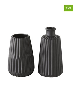 Boltze Wazony (2 szt.) "Esko" w kolorze czarnym ze sklepu Limango Polska w kategorii Wazony - zdjęcie 188186601