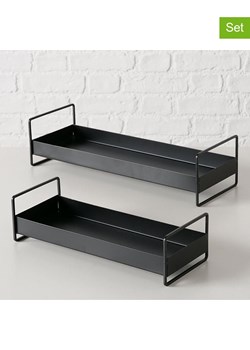 Boltze Tace (2 szt.) "Wolga" w kolorze czarnym ze sklepu Limango Polska w kategorii Misy i tace dekoracyjne - zdjęcie 188186841