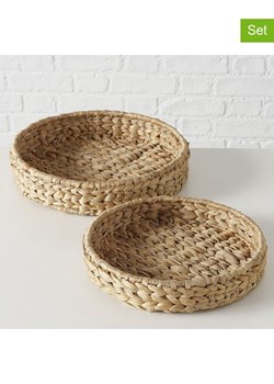 Boltze Tace (2 szt.) "Cado" w kolorze jasnobrązowym ze sklepu Limango Polska w kategorii Misy i tace dekoracyjne - zdjęcie 188186861