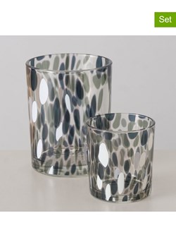 Boltze Świeczniki (2 szt.) "Dotty" w kolorze biało-zielonym ze sklepu Limango Polska w kategorii Świeczniki - zdjęcie 188186951