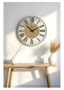 Wallity Zegar ścienny w kolorze beżowym - Ø 50 cm ze sklepu Limango Polska w kategorii Zegary - zdjęcie 188189001